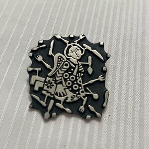 Alice Seely Pewter Pin Flight to Freedom Menopause ‘Menu-Pause’ Signed 2000